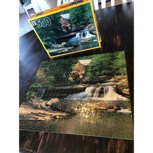 Rainbow Works 500 pc Jigsaw Puzzle Glade Creek‎ Mill Complete Family Fun Nature